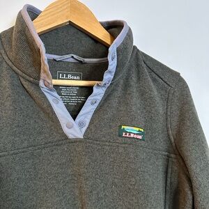 L.L. Bean Shadow Green Pullover Sweatshirt